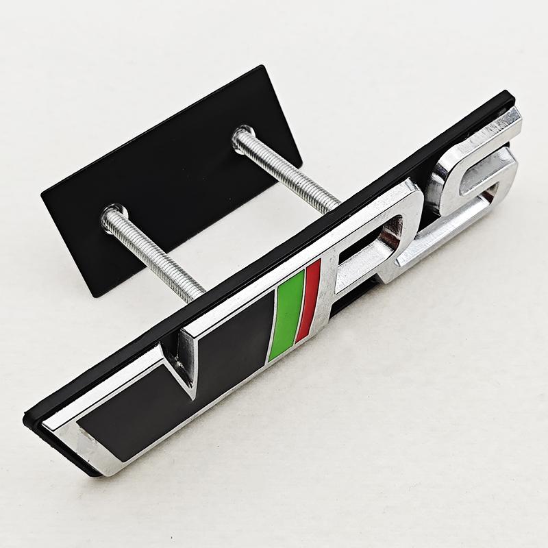 

3D Metal RS Logo Emblem Car VRS Letters Front Grille Badge Sticker For Skoda VRS Octavia 1 2 3 Rapid Kodiaq Karoq Fabia Kamiq