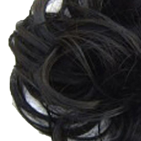 Hair Extension Woman Bun With Wavy Hair Synthetic Bud Hair Chignon Wig