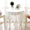 Glass Yarn Embroidery Tablecloths Pastoral Transparent Lace Restaurant Tablecloth Hollowed Out Tv Cabinet Decoration Cover Towel