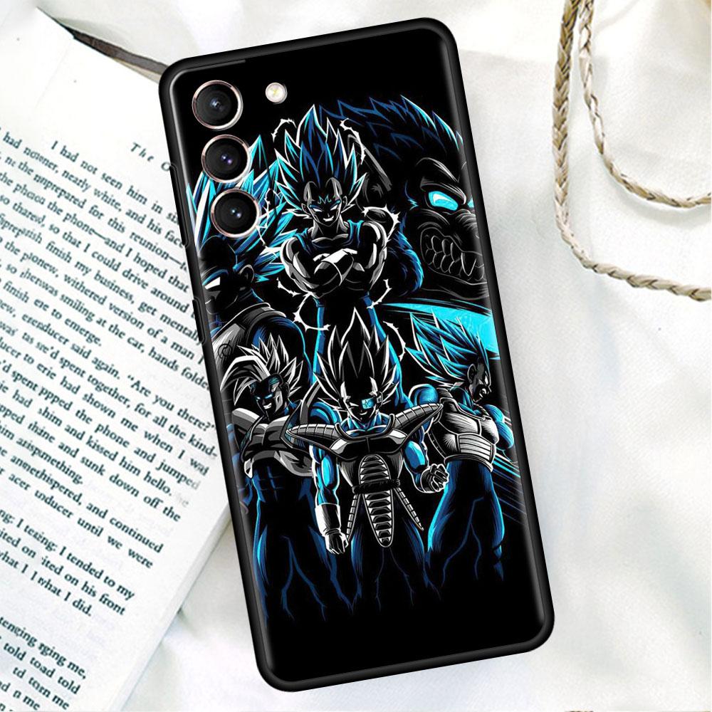 Phone Black Soft Case For Samsung Galaxy S22 S21 S20 Ultra FE S9 S8 S10 Plus Note 20 10 9 Fundas Cover Saiyan Cool Vegetas
