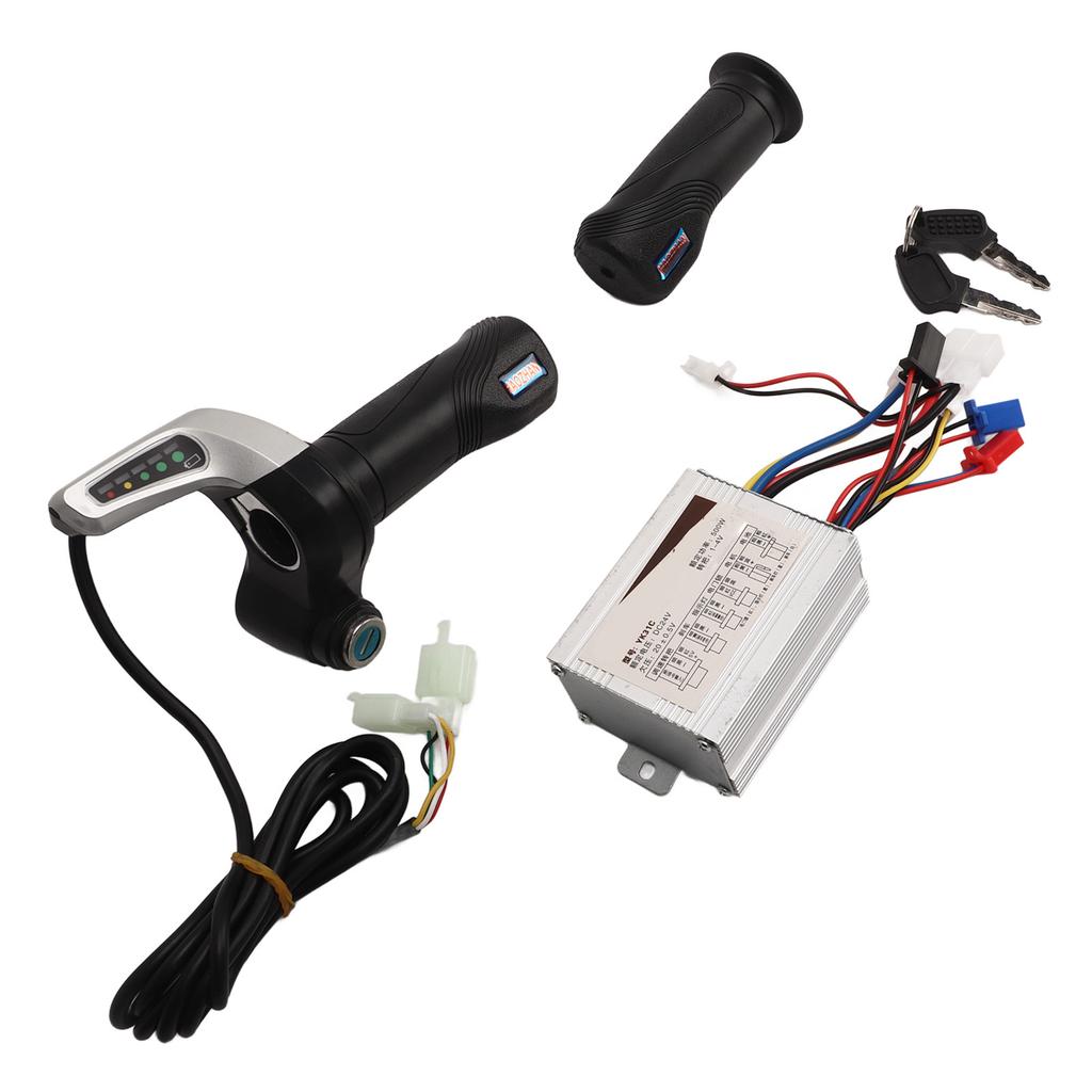 DC48V 800W Brushed DC Motor Speed Controller With Gold All Purpose Twist Grip for Electric Bike