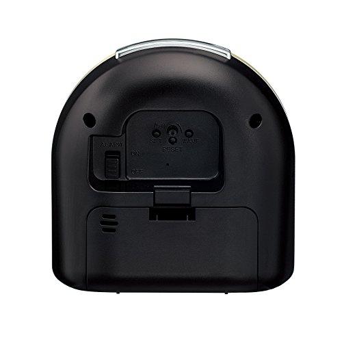 Seiko Alarm Clock, Radio-Controlled, Analog, Pale Gold, Pearlescent, KR332G