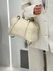 Korean Style 2025 Simple Large Capacity Underarm Handbag, Vegetable-Tanned Leather