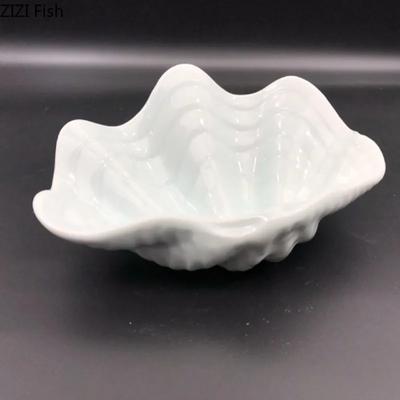 Muschelförmiger Essteller, japanischer Keramik-Sushi-Teller, Hotel-Dessertteller, Dip-Soßen-Teller, Heimküche, kreatives Geschirr