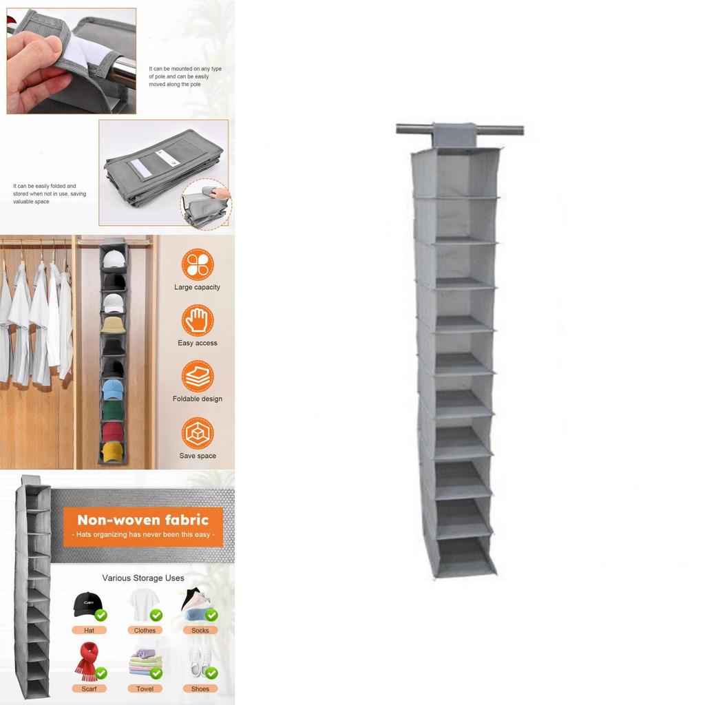 Hierarchical Shoe Hanging Storage Bag For Indoor Closet And Door Wall Mounting