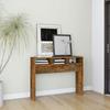 VidaXL Console Table Smoked Oak 105x30x80 Cm Engineered Wood 815939