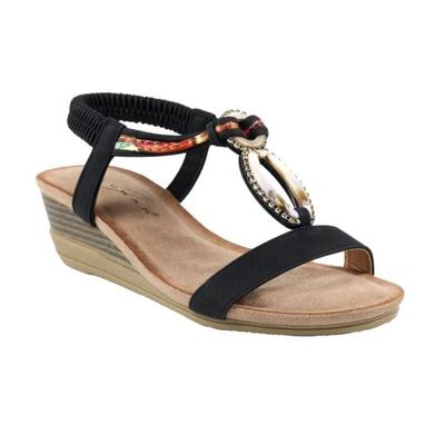 Womens/Ladies Genoa Wedge Sandals