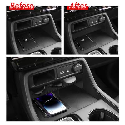 Plateau de voiture pour Honda Pilot 2023 2024 2025 Organisateur de boîte de rangement de console centrale de voiture Accessoires intérieurs Rangement Noir