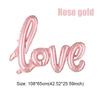 Red Ligatures Love Letter Foil Balloon Wedding Valentines Anniversary Party Decoration Wife Lover Romantic Props Surprise Gift
