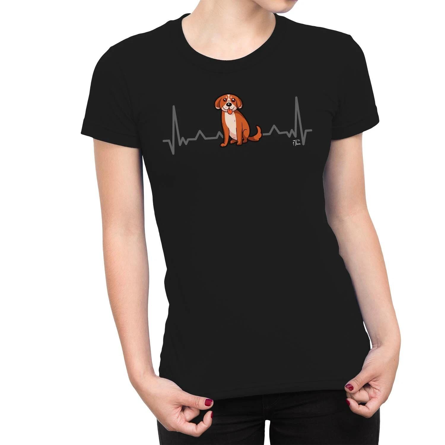 1Tee Womens My Heart Beats for My Dog  T-Shirt XXXL