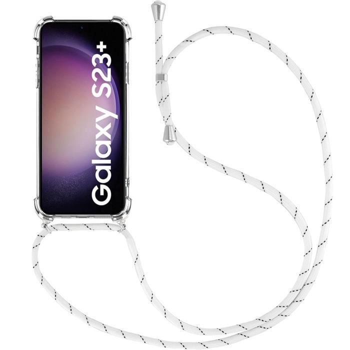 Protective Case - Booling - for Samsung Galaxy S23+ - Shockproof - Flexible - White Cord