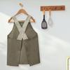 Candy Back Cross Apron Charcoal Gray Boys Wearable Triangle Scarf Set N7909510 [Colorful Style] Children's (100-120cm) Children's