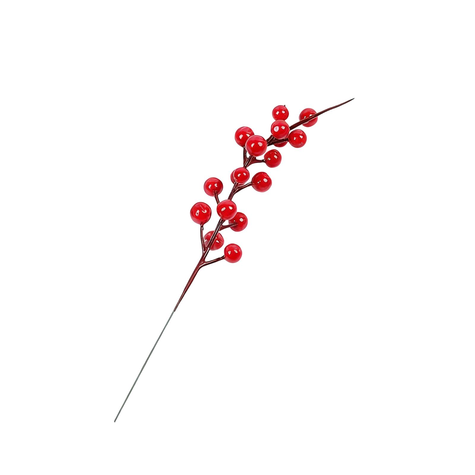 

Holiday Artificial Red Berry Stem Decoration One Size