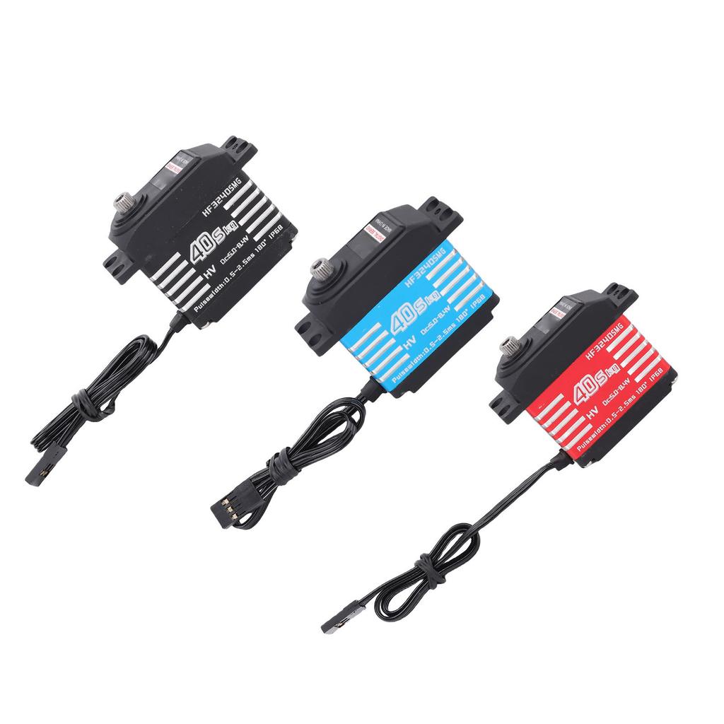 RC Digital Servo Motor IP68 Water Proof Metal Gear High Torsion with 25T Servo Horn for 1/12 1/10 1/