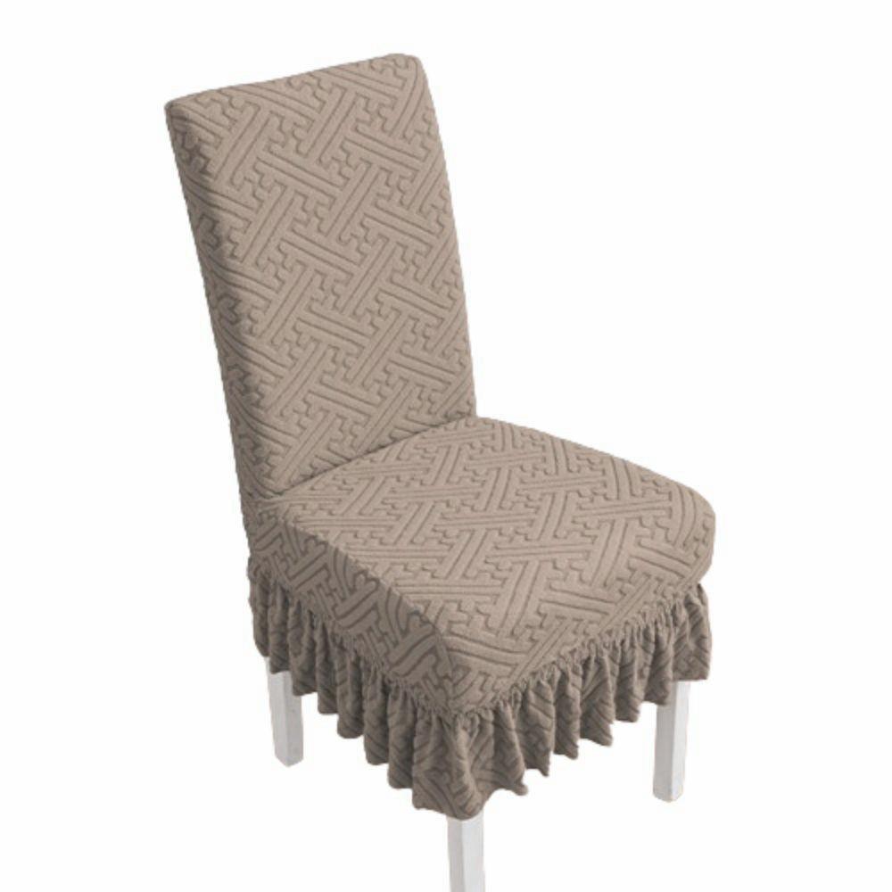 Universal Seat Covers Jacquard Dining Chair Protector Stretchy Chair Covers  Household