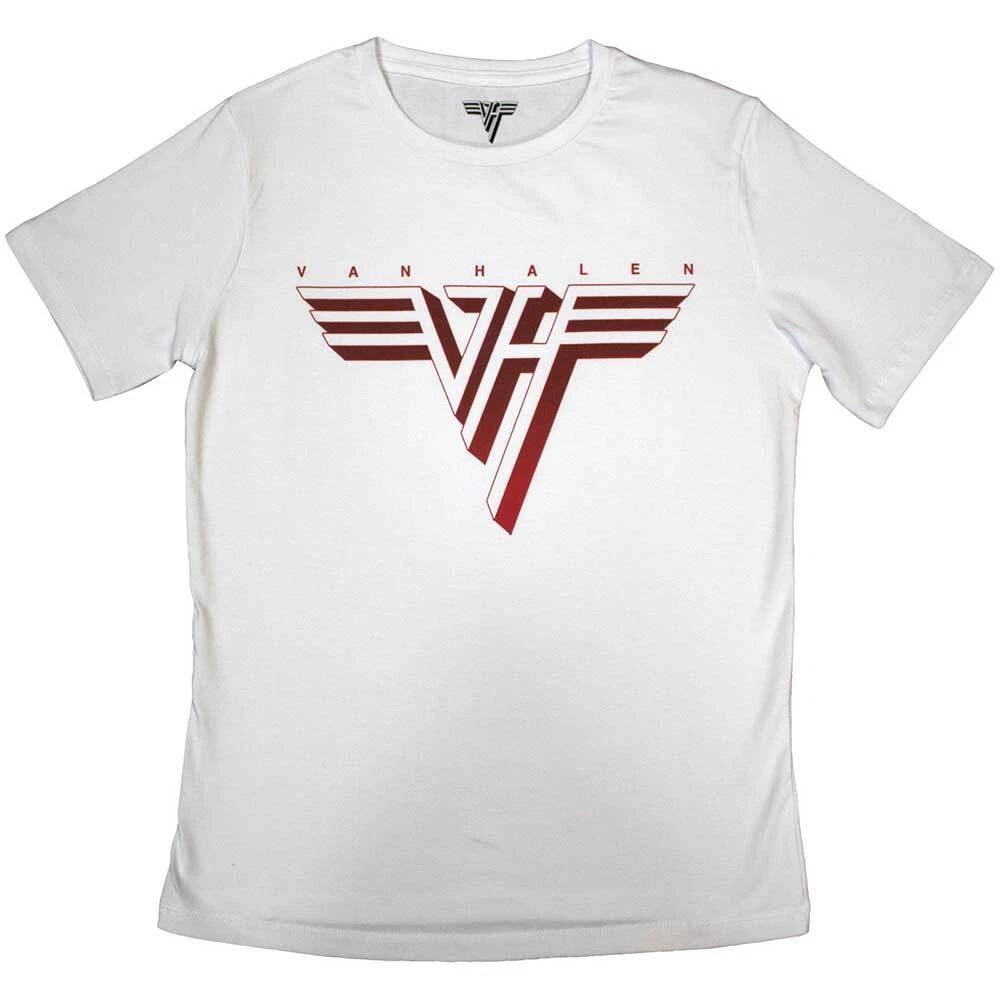 Van Halen Ladies T-Shirt: Classic Red Logo (Small) 4XL