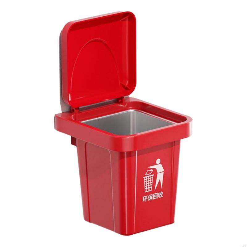 

92MF Efficient Waste Bin Designs Ashtray For Convenience In Homes Office And Hospitalities Setting Homes Hygienes Accessories червоний