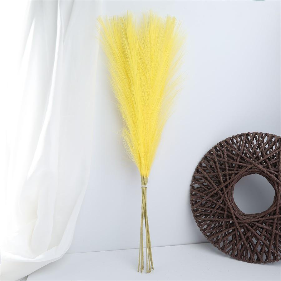 55cm Artificial Reed Pampas Grass Fake Flower Decorative Arrangement for Living Room Wedding Floor Decoration Artificial Plant