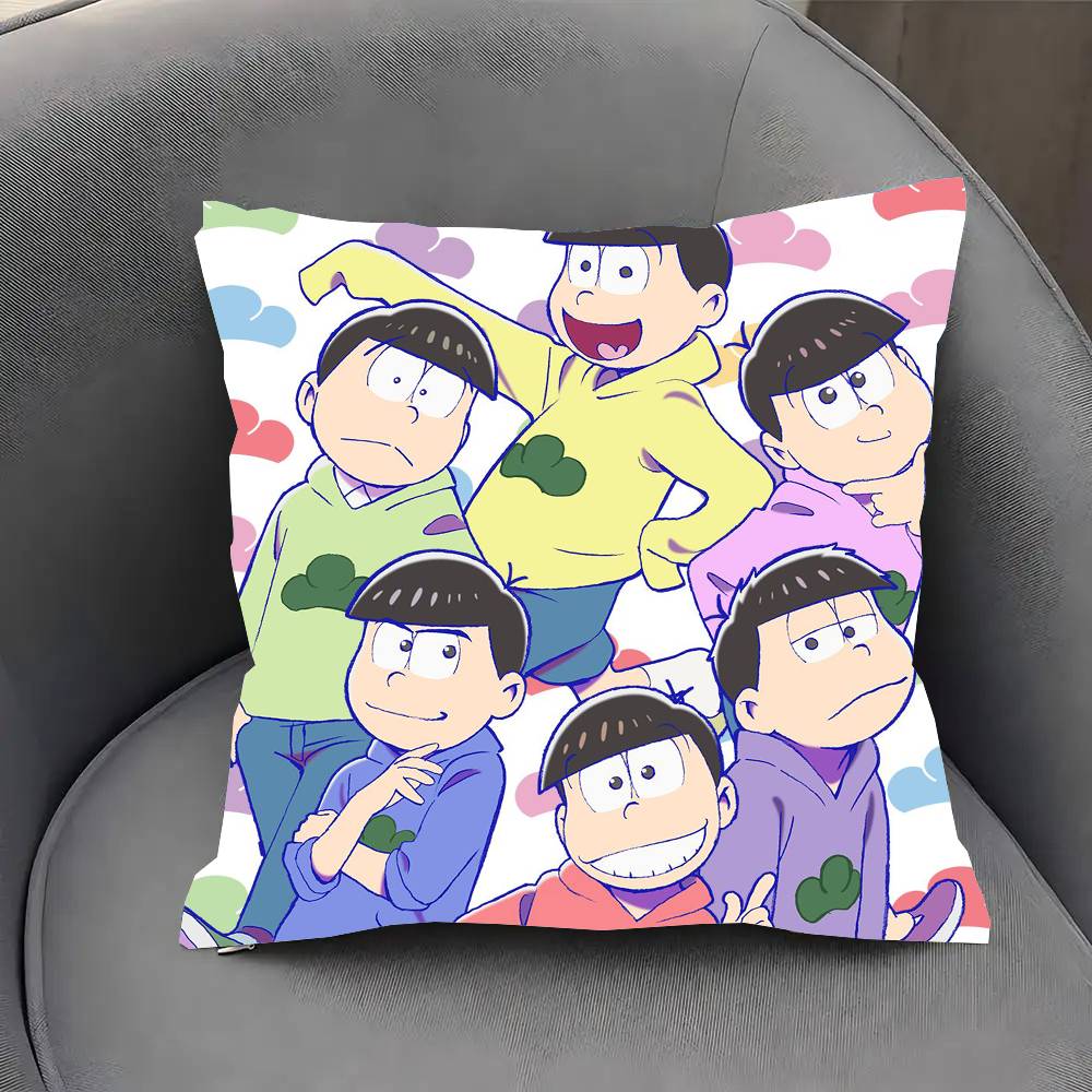 Anime O-Osomatsu S-San Vintage Pillow Case Sofa Cushion Cover Room Home Decoration