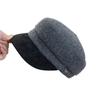 Old Money Woolen Color Matching Flat Top Hat Female Autumn Face Small Octagonal Hat Socialite Casual Beret Newsboy Hat