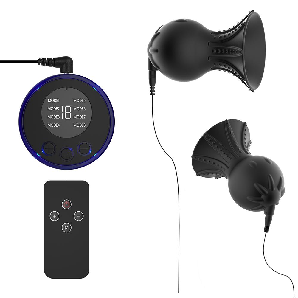 Sexspielzeug BDSM-Werkzeug Elektrischer Schocker Brustwarcensauger Klemmen Elektrischer Stimulator Brustwarzen Vagina Brust Klitoris Masturbator Brustvergrößerer