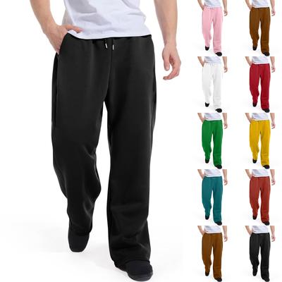 Herren Lockere Freizeit-Sweathose Elastischer Bund Kordelzug Sporthose