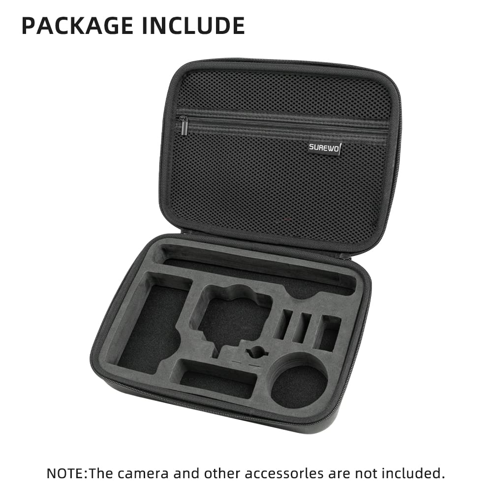 SUREWO Waterproof Travel Carrying Bag for DJI Osmo Action 5 Pro, Compatible with DJI Osmo Action 5 Pro43 Expedition Set Accessories