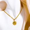 Sun Pendant Necklace Stainless Steel Jewelry Gift