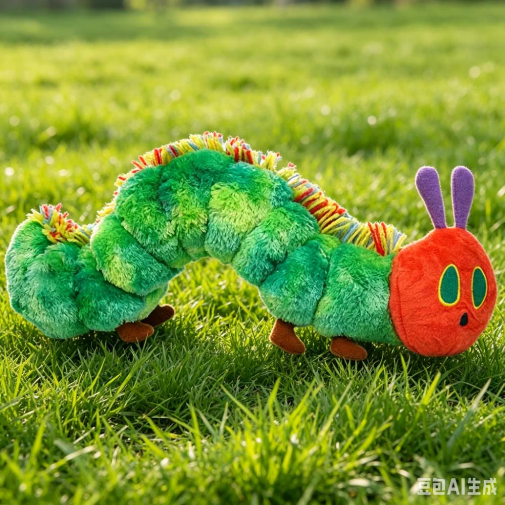 Caterpillar Fluffy Toy Long Green Caterpillar Cuddle Stuffed Animal Bedtime Buddy Doll For Boys Girls Birthday Gift