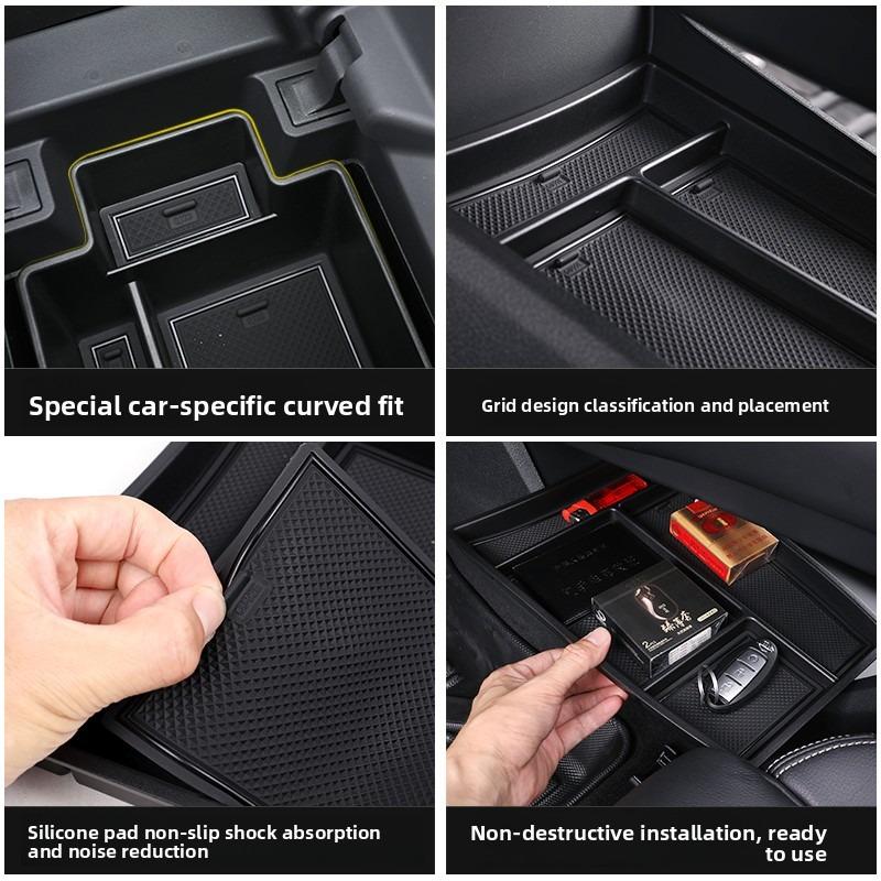 Für Nissan X-Trail 2025 2025 2025 2025 Auto Konsole Armlehne Aufbewahrungsbox Hochkapazität Kleinteile Mehrschichtiger Organizer Ablage Zubehör