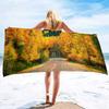 Forest Series Seaside Vacation Beach Towel Swimming Bath Towel Microfiber Sports Towel