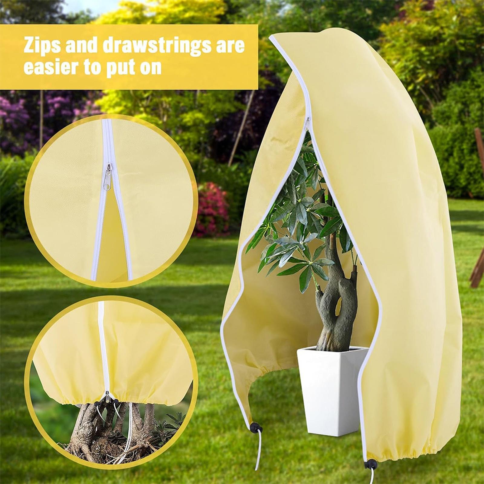 

Приграничное зимнее укрытие для кустарников от мороза – нетканые мешки для растений для использования на открытом воздухе One Size