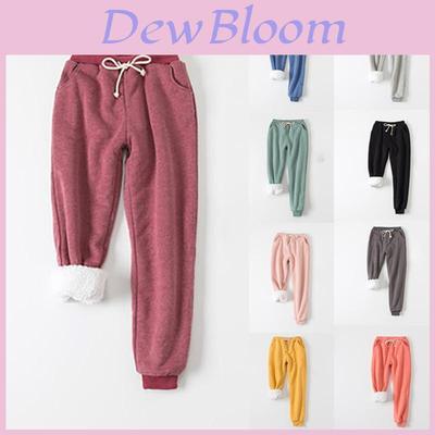 Womens Warm Sweat Pants With Ultra Soft Sherpa Lined Faux Fleece For Cold Weather