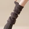 Elastic Coral Fleece Foot Cover Y2K Mid-tube Socks Simple JK Knee High Socks  Student