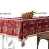 Chunky Jacquard Tablecloth Nordic Simple Design Red Christmas Table Cloth American Festive Table Cover Imanqi Rhyme