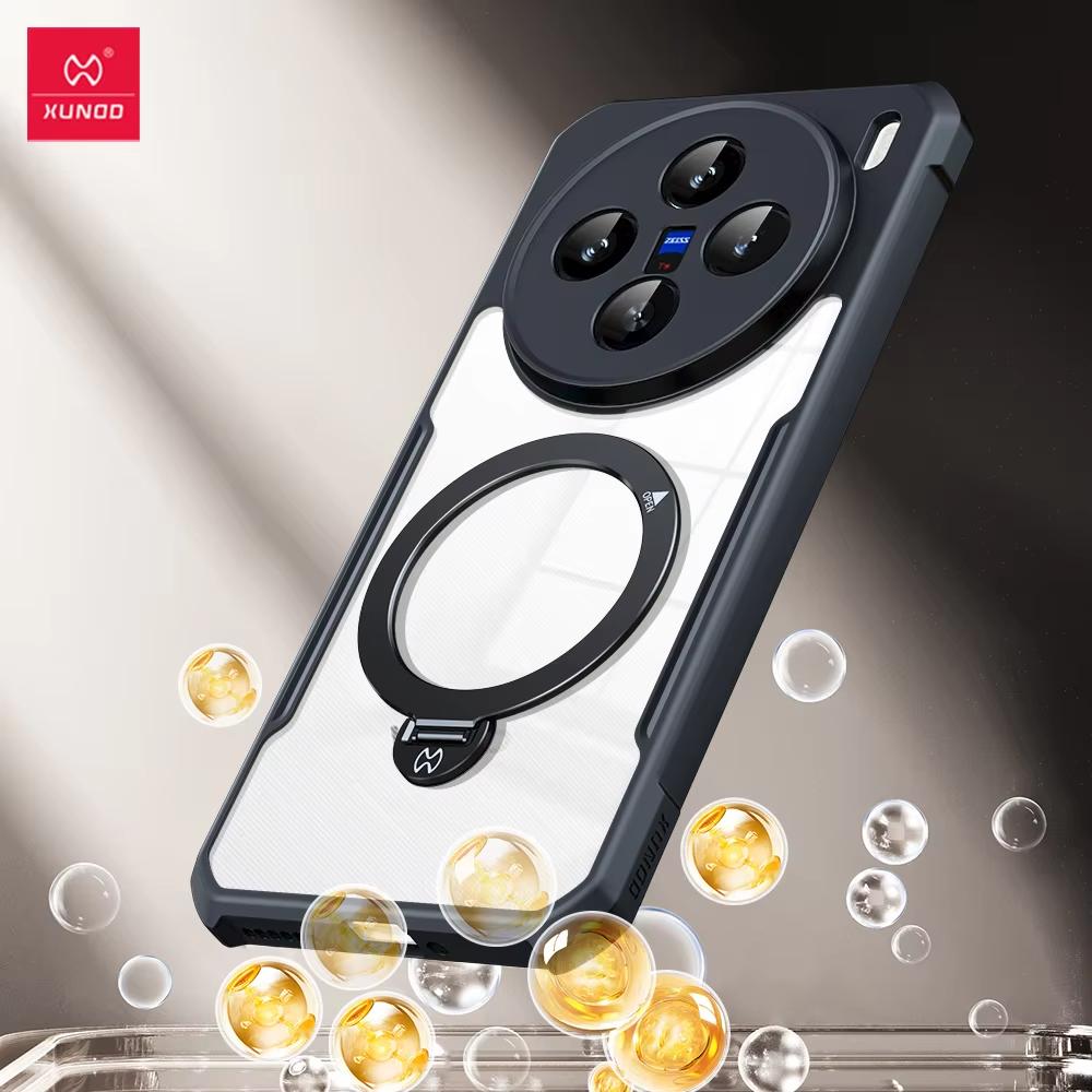 XUNDD Für Vivo X200 Ultra X200 Pro Hülle Luxuriöses Gehäuse Airbag Stoßfest Schützende Handyhülle Mit Drehbarer Magnetischer Halterung Ständer