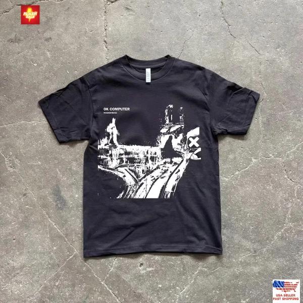 New Arrival Radiohead Ok Computer T-Shirt L