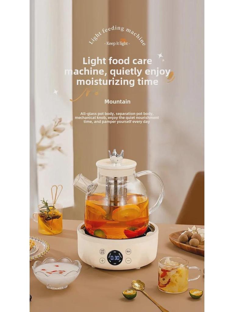 Multifunkční skleněná konvice na čaj: Kompaktní design pro domácnost nebo kancelář