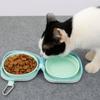 Collapsible Dog Water Food Bowl Integrated Type Pet Outdoor Drinking Bowl  Travel