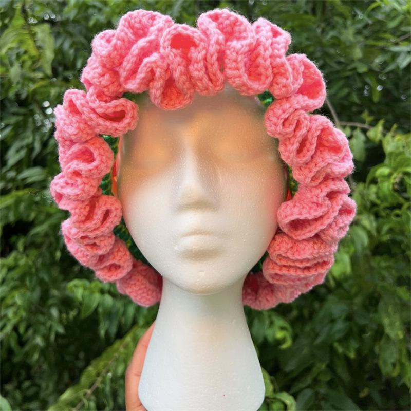 New Handmade Crocheted Color-blocked Jellyfish Hat, Fashionable and Personalized Adult Hat