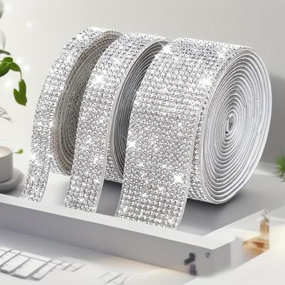 Eco-friendly Self-Adhesive Rhinestone Strip for Clothing, Shoes, Bags, Jewelry, and Toys