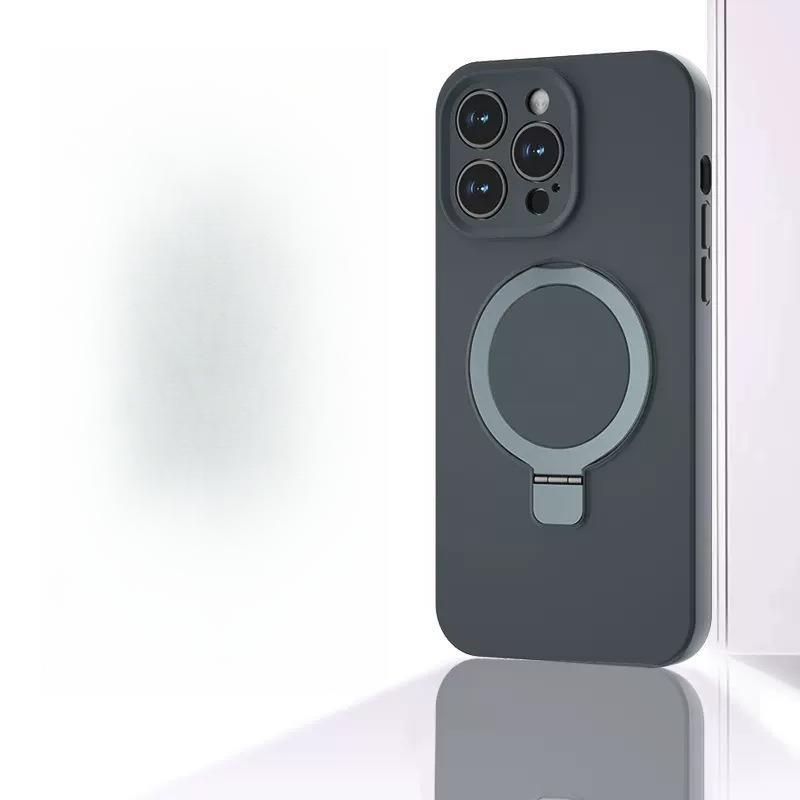 Liquid Silicone Rubber Is Suitable for IPhone15 Wireless Magnetization, Phone Case, and Apple 14Pro Pivot Stand Protective Cover