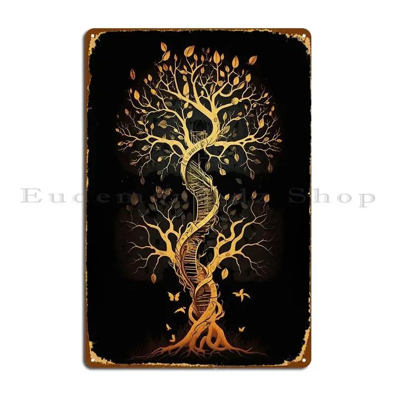 Abstract Art Tree Metal Signs Print Pub Club Bar Vintage Cinema Tin Sign Poster 20x30cm(7.8x11.8inch)