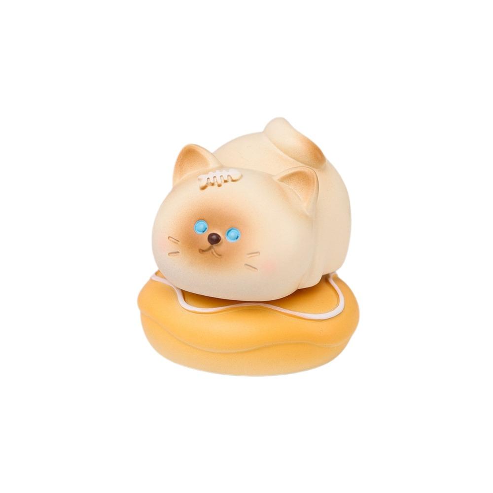 Exquisite Kitty Rotating Figurine Multicolor Table Ornament Cute Siamese Cat Statue  Car Ornaments