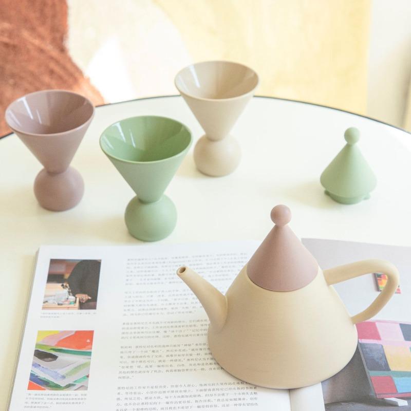 Ins Creative Ceramic Coffee Cup Set Home Water Cups Kettle Gift Box European Style Afternoon Teacup Sets Living Room Tableware