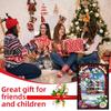 Christmas Winter Diamond Painting Diary Book with 4Pcs Bookmark Rhinestone Art Painting Notebook Kit Holiday Birthday Gift