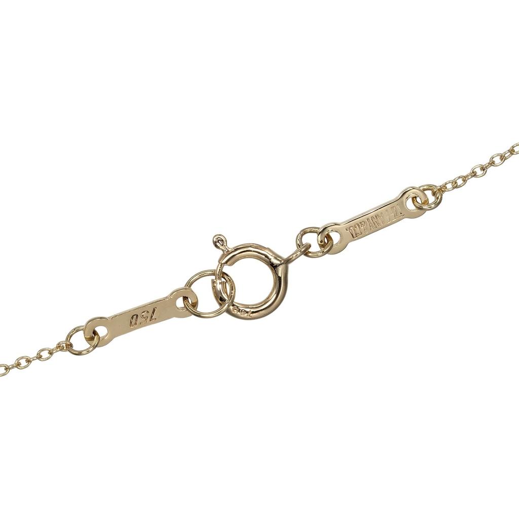 TIFFANY&Co. open teardrop Necklace K18 yellow gold 2g Women Used