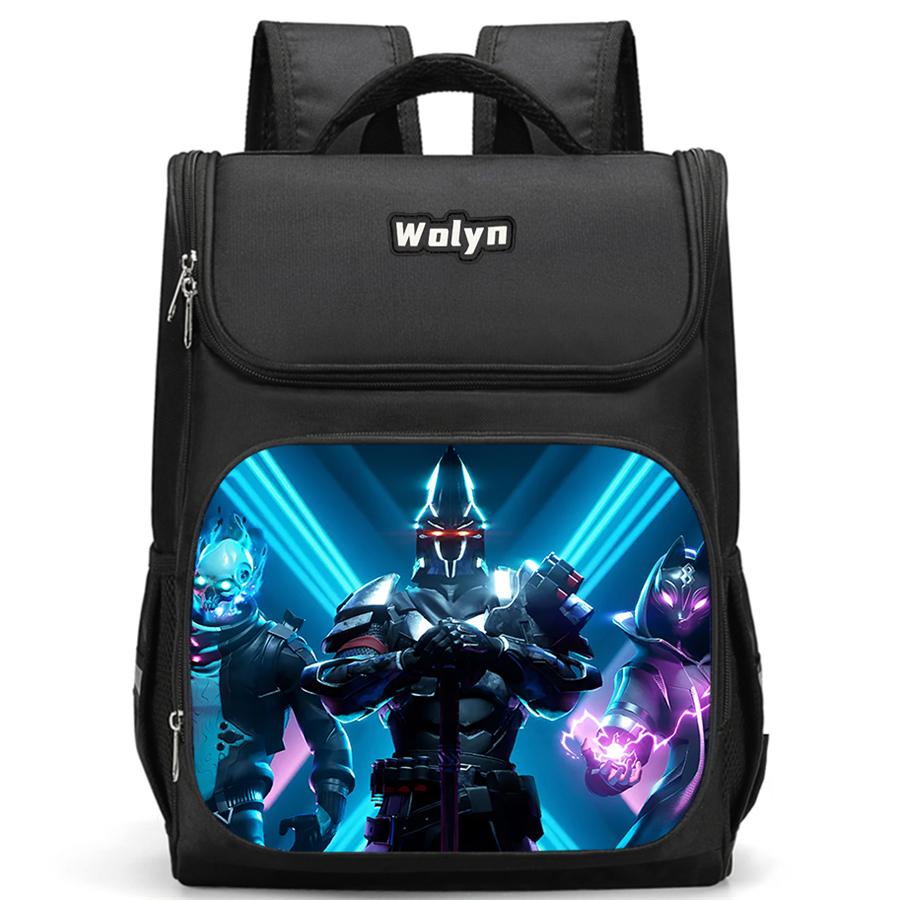 Fortnite Roomy Animated School Daily Pack with Multiple Compartments, Durable Children Backpack for Boys & Girls Ages 6-10