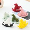 Ceramic Pony Ornament Rocking Horse Tea Ceremony Collectible Tea Table/Office Desk Cute For The Year Of The Horse