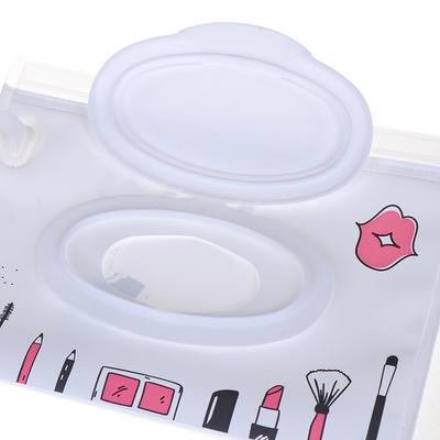 1Pc Portable Cosmetic Wipe Easy-Carry Pouch Bag Universal Clean Wipes Carrying Case Wet Wipes Bag